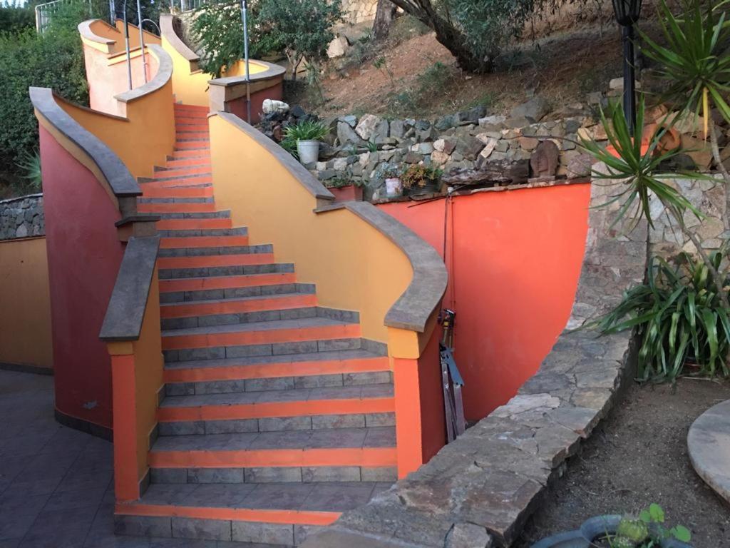 Villa Con Giardino Vista Mare Capitana Exterior foto